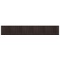 vidaXL Alfombra rectangular bambú marrón oscuro 80x500 cm