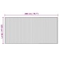 vidaXL Alfombra rectangular bambú color natural 100x200 cm vidaXL Alfombra rectangular bambú color natural 100x200 cm