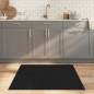 vidaXL Alfombra cuadrada bambú negro 100x100 cm