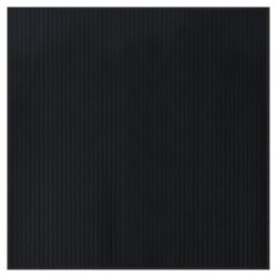 vidaXL Alfombra cuadrada bambú negro 100x100 cm