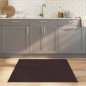 vidaXL Alfombra cuadrada bambú marrón oscuro 100x100 cm