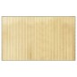 vidaXL Alfombra rectangular bambú color natural claro 60x100 cm vidaXL Alfombra rectangular bambú color natural claro 60x100 cm