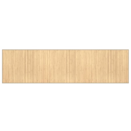 vidaXL Alfombra rectangular bambú color natural claro 80x300 cm