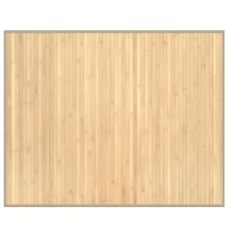 vidaXL Alfombra rectangular bambú color natural claro 80x100 cm