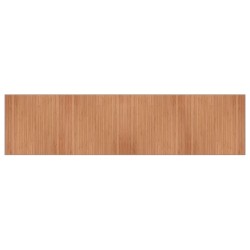 vidaXL Alfombra rectangular bambú color natural 100x400 cm