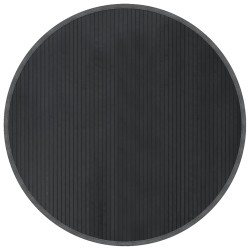 vidaXL Alfombra redonda bambú gris 100 cm