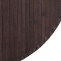 vidaXL Alfombra redonda bambú marrón oscuro 80 cm vidaXL Alfombra redonda bambú marrón oscuro 80 cm