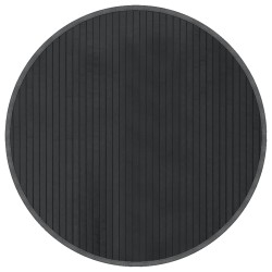 vidaXL Alfombra redonda bambú gris 60 cm