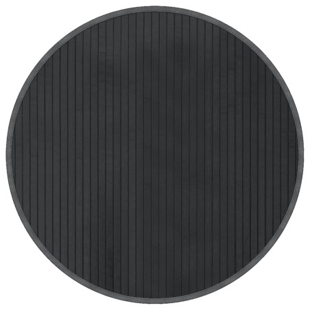 vidaXL Alfombra redonda bambú gris 60 cm