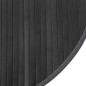 vidaXL Alfombra redonda bambú gris 60 cm