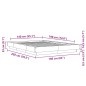 vidaXL Estructura de cama madera de ingeniería marrón roble 140x190 cm vidaXL Estructura de cama madera de ingeniería marrón roble 140x190 cm