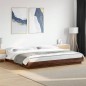 vidaXL Estructura de cama madera de ingeniería marrón roble 200x200 cm vidaXL Estructura de cama madera de ingeniería marrón roble 200x200 cm
