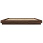 vidaXL Estructura de cama madera de ingeniería marrón roble 200x200 cm vidaXL Estructura de cama madera de ingeniería marrón roble 200x200 cm