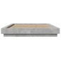 vidaXL Estructura de cama madera de ingeniería gris hormigón 140x200cm vidaXL Estructura de cama madera de ingeniería gris hormigón 140x200cm