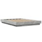 vidaXL Estructura de cama madera de ingeniería gris hormigón 140x200cm vidaXL Estructura de cama madera de ingeniería gris hormigón 140x200cm