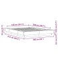 vidaXL Estructura de cama madera de ingeniería gris hormigón 140x200cm vidaXL Estructura de cama madera de ingeniería gris hormigón 140x200cm
