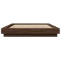 vidaXL Estructura de cama madera de ingeniería marrón roble 120x200 cm vidaXL Estructura de cama madera de ingeniería marrón roble 120x200 cm