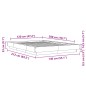 vidaXL Estructura de cama madera de ingeniería marrón roble 120x200 cm vidaXL Estructura de cama madera de ingeniería marrón roble 120x200 cm