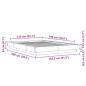 vidaXL Estructura de cama madera de ingeniería roble ahumado 135x190cm vidaXL Estructura de cama madera de ingeniería roble ahumado 135x190cm