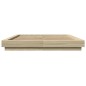 vidaXL Estructura de cama madera de ingeniería roble Sonoma 150x200 cm