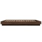vidaXL Estructura de cama madera de ingeniería marrón roble 120x190 cm