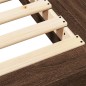 vidaXL Estructura de cama madera de ingeniería marrón roble 120x190 cm