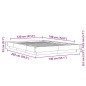 vidaXL Estructura de cama madera de ingeniería marrón roble 120x190 cm