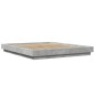 vidaXL Estructura de cama madera de ingeniería gris hormigón 160x200cm vidaXL Estructura de cama madera de ingeniería gris hormigón 160x200cm