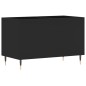 vidaXL Mueble para discos madera contrachapada negro 74,5x38x48 cm vidaXL Mueble para discos madera contrachapada negro 74,5x38x48 cm