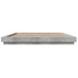 vidaXL Estructura de cama madera de ingeniería gris hormigón 180x200cm vidaXL Estructura de cama madera de ingeniería gris hormigón 180x200cm