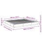 vidaXL Estructura de cama madera de ingeniería gris hormigón 180x200cm vidaXL Estructura de cama madera de ingeniería gris hormigón 180x200cm