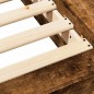 vidaXL Estructura de cama madera de ingeniería roble humo 75x190 cm vidaXL Estructura de cama madera de ingeniería roble humo 75x190 cm