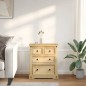 vidaXL Cómoda cajonera Corona madera maciza de pino 80x43x91 cm vidaXL Cómoda cajonera Corona madera maciza de pino 80x43x91 cm