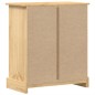 vidaXL Cómoda cajonera Corona madera maciza de pino 80x43x91 cm vidaXL Cómoda cajonera Corona madera maciza de pino 80x43x91 cm