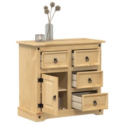 vidaXL Aparador Corona madera maciza de pino 87x40x76 cm