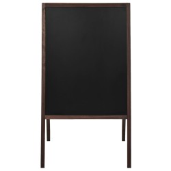vidaXL Pizarra de pie de doble cara madera de cedro 60x80 cm
