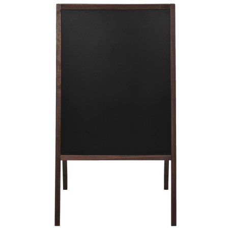 vidaXL Pizarra de pie de doble cara madera de cedro 60x80 cm