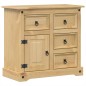 vidaXL Aparador Corona madera maciza de pino 87x40x76 cm vidaXL Aparador Corona madera maciza de pino 87x40x76 cm