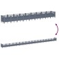 vidaXL Jardinera con clavijas PP gris 363,5x43,5x43,5 cm vidaXL Jardinera con clavijas PP gris 363,5x43,5x43,5 cm