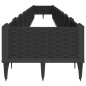 vidaXL Jardinera con clavijas PP negro 362,5x42,5x28,5 cm vidaXL Jardinera con clavijas PP negro 362,5x42,5x28,5 cm