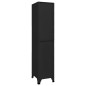 vidaXL Taquilla de acero negro 38x45x180 cm vidaXL Taquilla de acero negro 38x45x180 cm