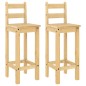 vidaXL Taburetes altos 2 uds madera maciza de pino vidaXL Taburetes altos 2 uds madera maciza de pino