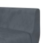 vidaXL Sofá cama en forma de L terciopelo gris oscuro 275x140x70 cm vidaXL Sofá cama en forma de L terciopelo gris oscuro 275x140x70 cm