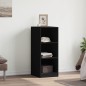 vidaXL Armario de madera de ingeniería negro 48x41x102 cm