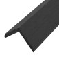 vidaXL Molduras angulares 5 uds WPC negro 170 cm vidaXL Molduras angulares 5 uds WPC negro 170 cm