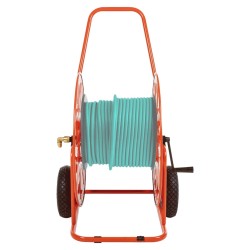 vidaXL Carrito carrete para manguera de 140 m 3/4" acero
