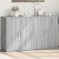 vidaXL Aparador de madera de ingeniería 2 uds gris Sonoma 60x31x70 cm vidaXL Aparador de madera de ingeniería 2 uds gris Sonoma 60x31x70 cm
