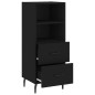 vidaXL Aparador de madera contrachapada negro 34,5x34x90 cm vidaXL Aparador de madera contrachapada negro 34,5x34x90 cm