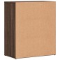 vidaXL Aparador de madera de ingeniería 2 uds marrón roble 60x31x70 cm vidaXL Aparador de madera de ingeniería 2 uds marrón roble 60x31x70 cm