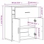 vidaXL Aparador de madera de ingeniería 2 uds marrón roble 60x31x70 cm vidaXL Aparador de madera de ingeniería 2 uds marrón roble 60x31x70 cm